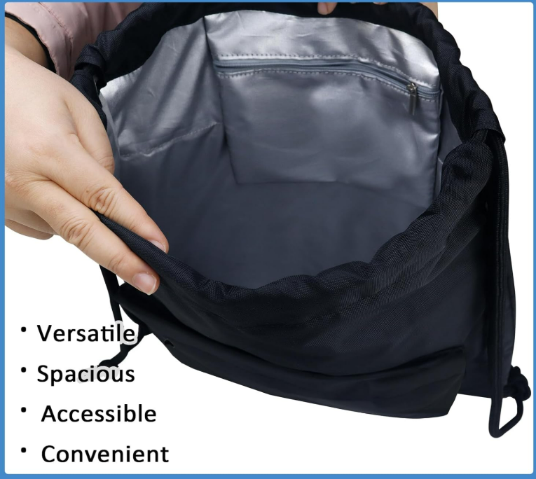 Drawstring Insulated Cooler/Carry Bag and Luggage Tag - Keep your Squid Go System together, and travel keeping your frozen gel packs cold much longer.